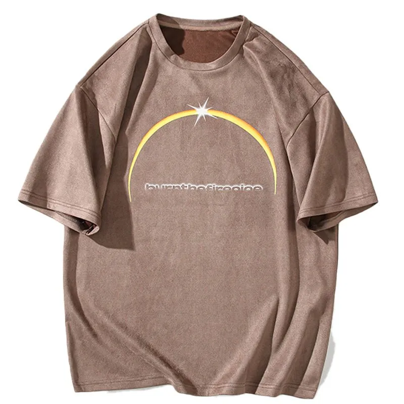 1984 Comfy Suede T-shirt Star and Moon