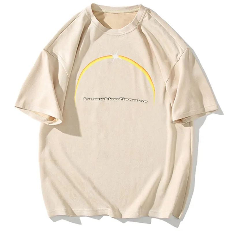 1984 Comfy Suede T-shirt Star and Moon