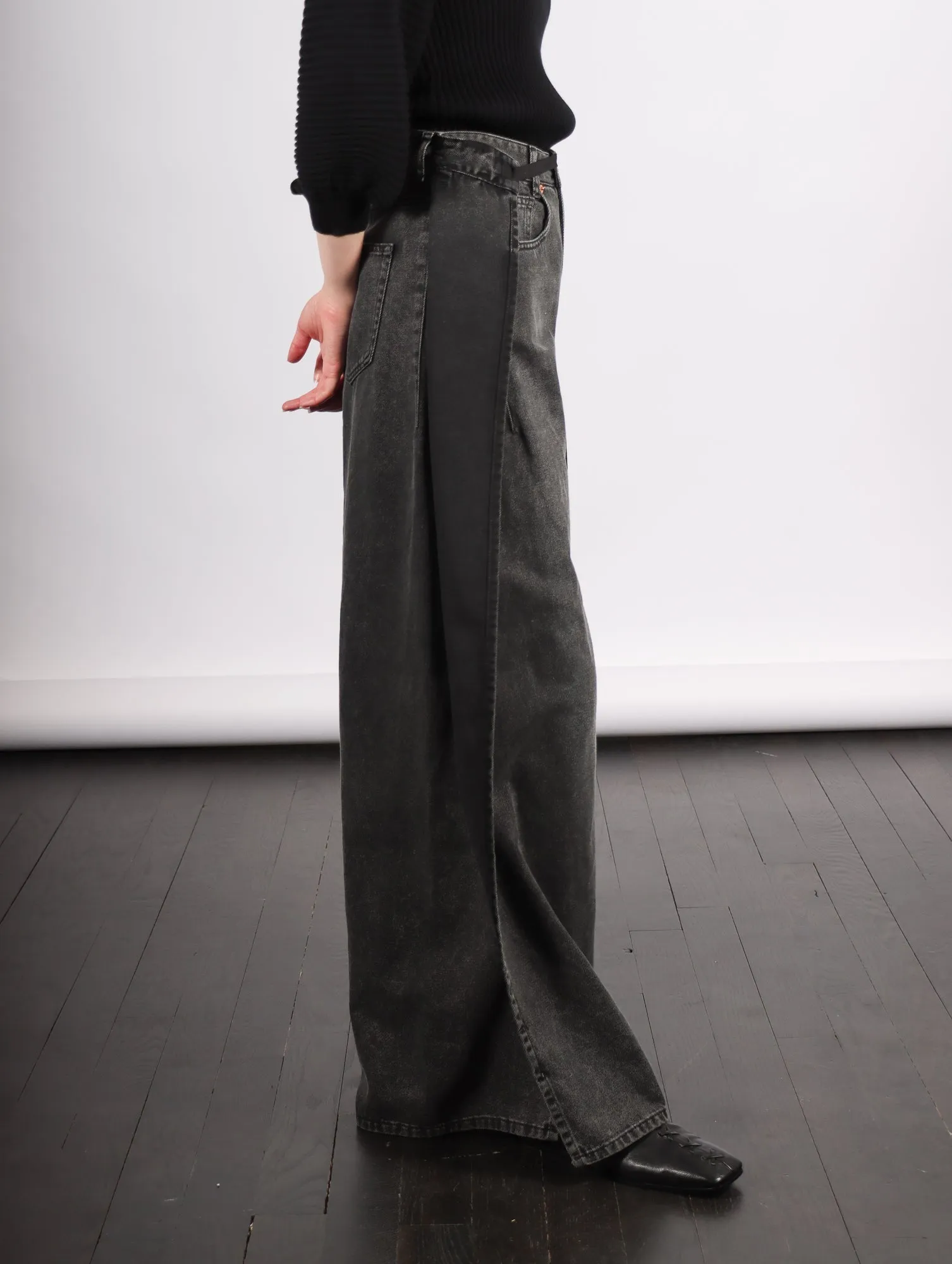 5 Pocket Pants in Gray by MM6 Maison Margiela