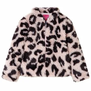 Adorable Kids' Coat - Soft Faux Fur, Light Pink, Size 92 - Perfect for Toddlers 1.5-2 Years