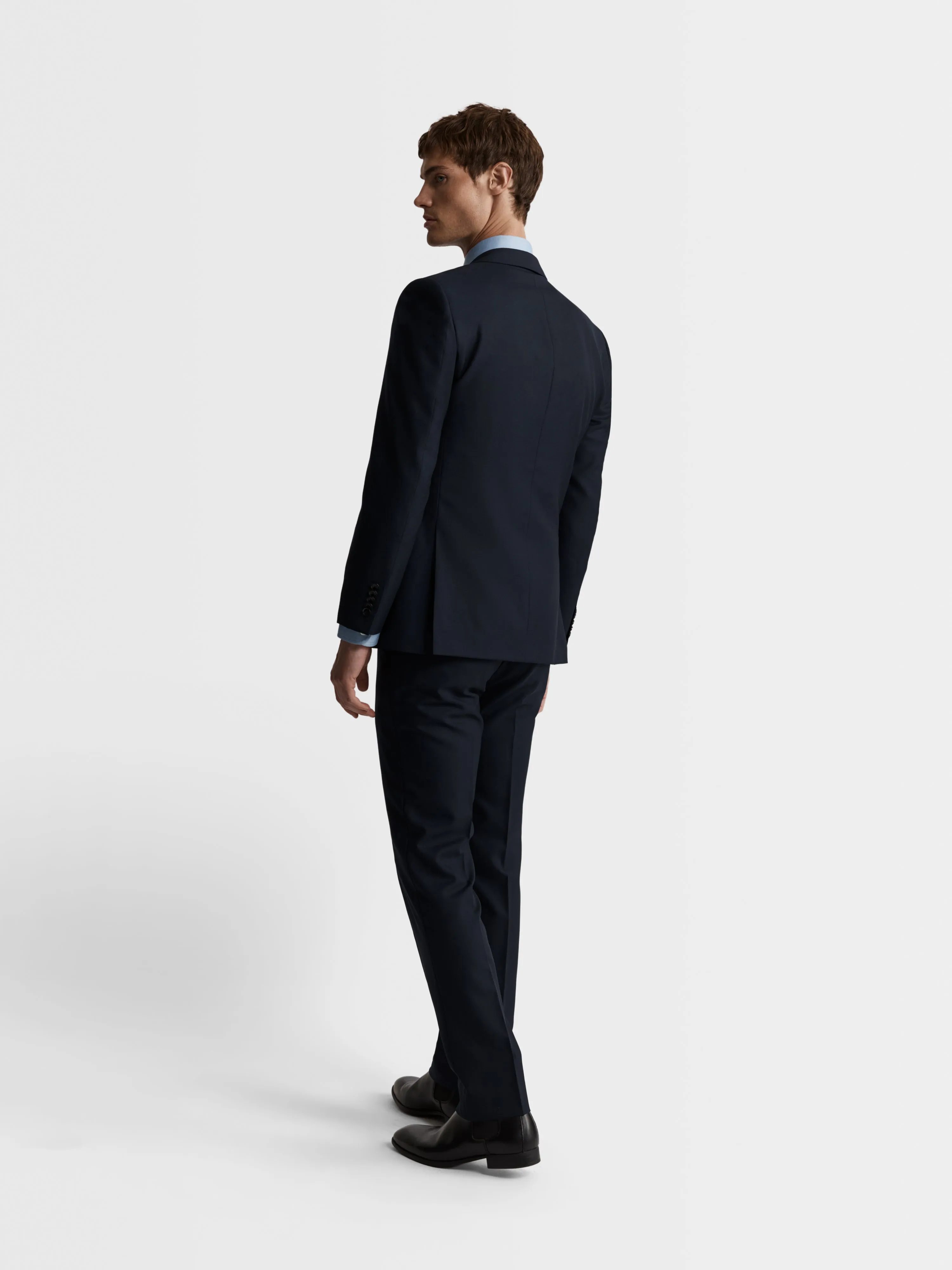 Aldgate Italian Luxury Slim Navy Suit Jacket