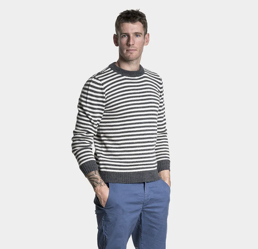 Alpaca Blend Stripe Crew Jumper