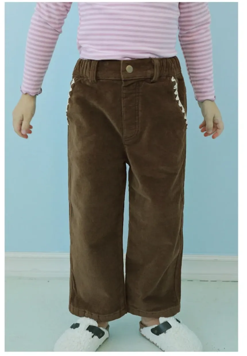 AMBER Melo Brushed Corduroy Pants**Preorder