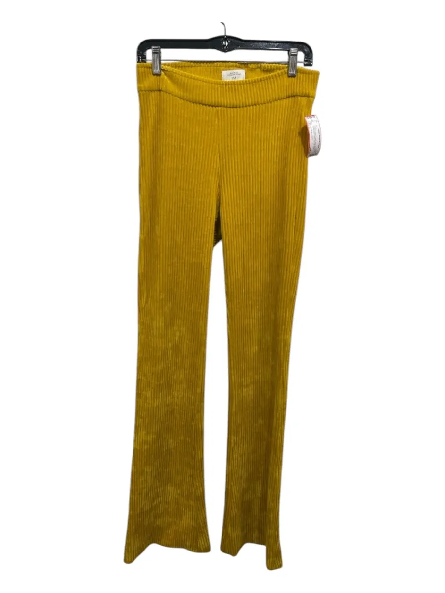 Avenue Montaigne Size 2 Mustard Yellow Cotton Blend Corduroy Elastic Waist Pants