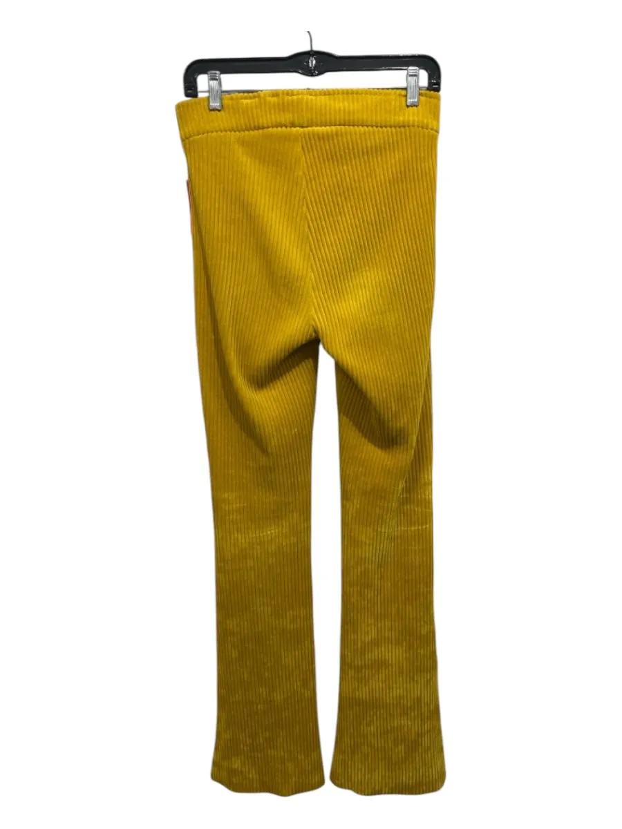 Avenue Montaigne Size 2 Mustard Yellow Cotton Blend Corduroy Elastic Waist Pants