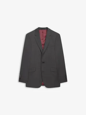 Barbican Italian Luxury Slim Charcoal Suit Jacket