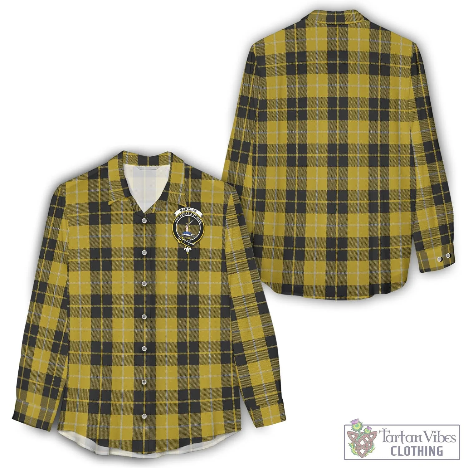 Barclay Dress Tartan Women's Casual Shirt with Family Crest