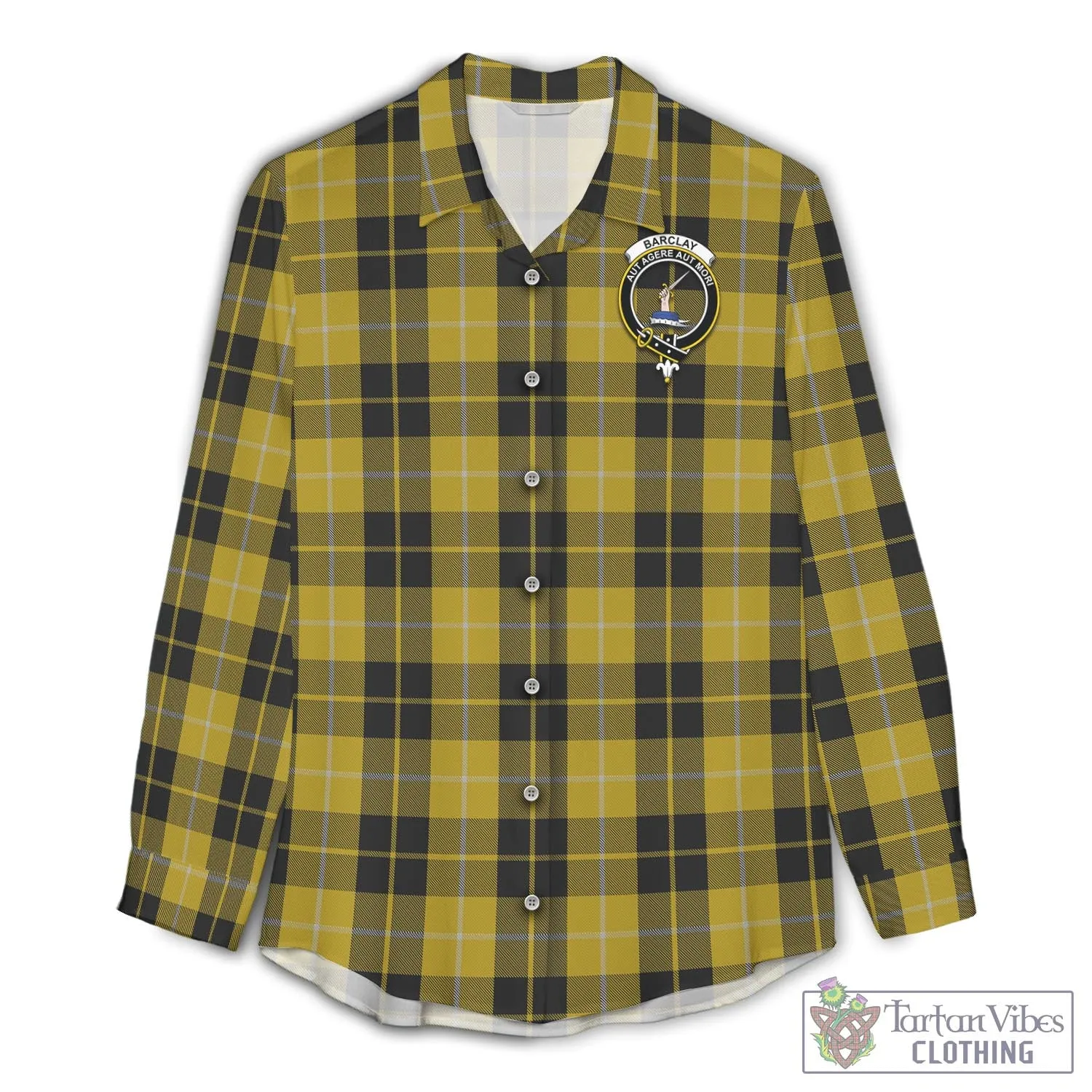 Barclay Dress Tartan Women's Casual Shirt with Family Crest