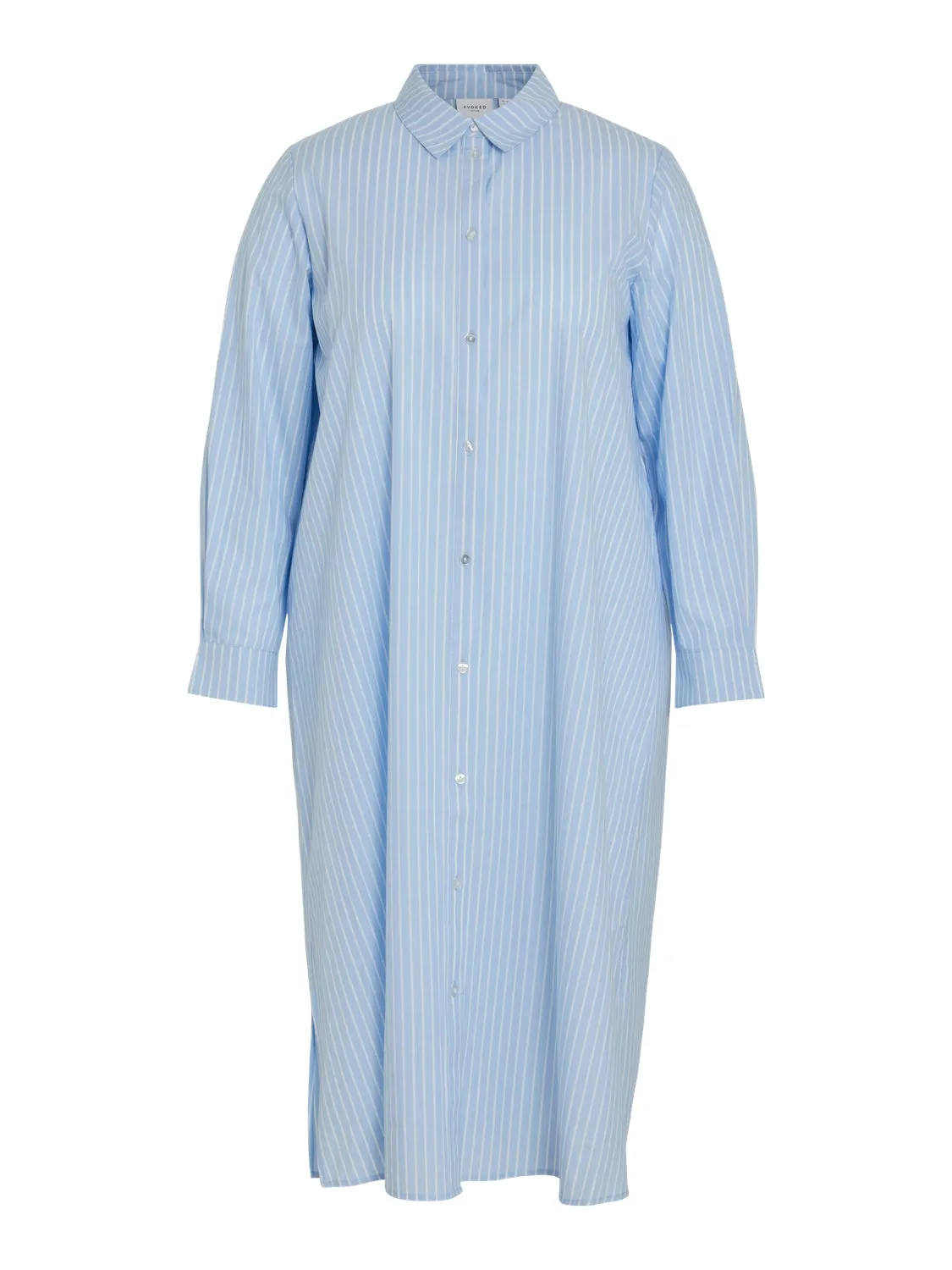 Benne Midi Shirt Dress (White/Kentucky Blue)