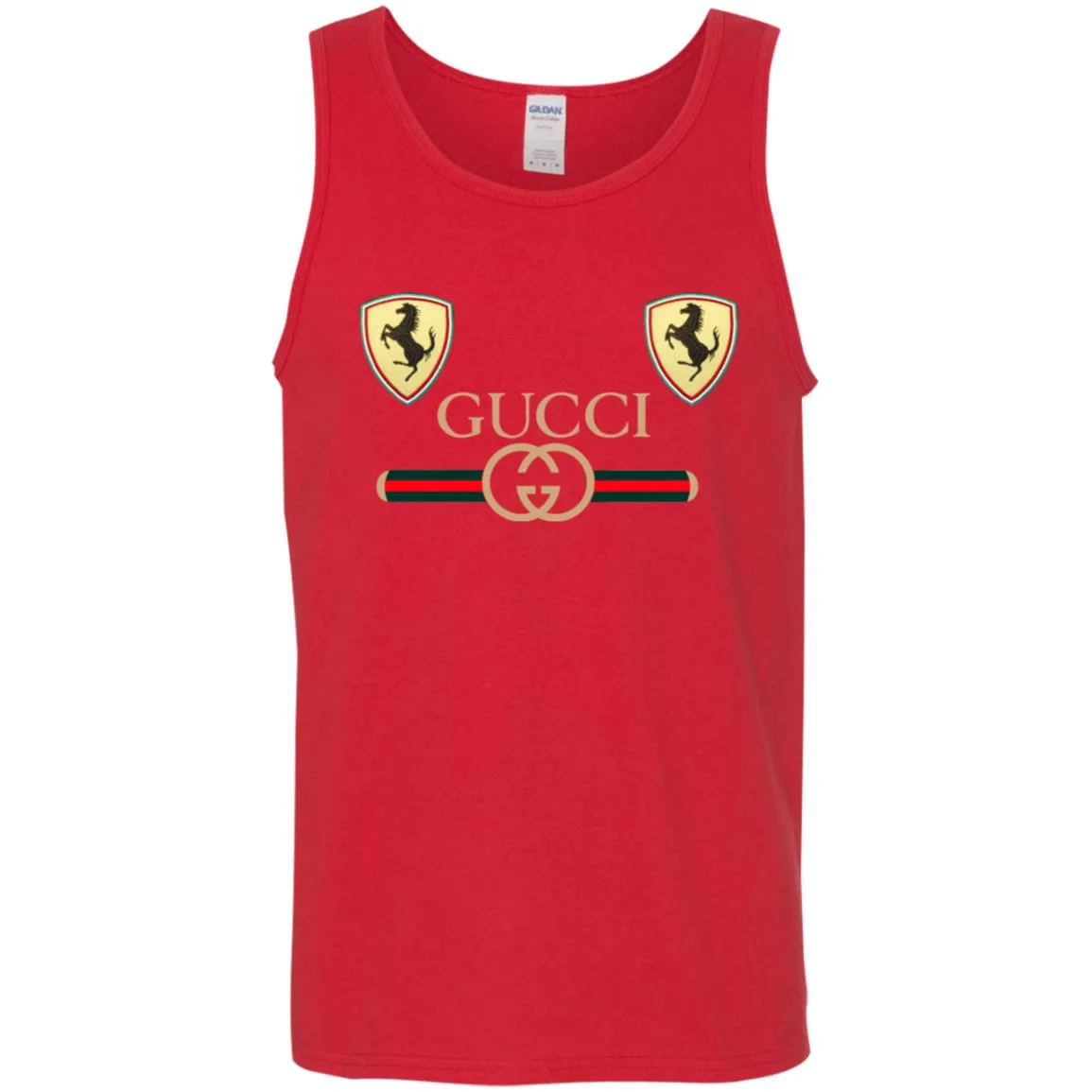 Best Gucci Ferrari New T-shirt Men Cotton Tank