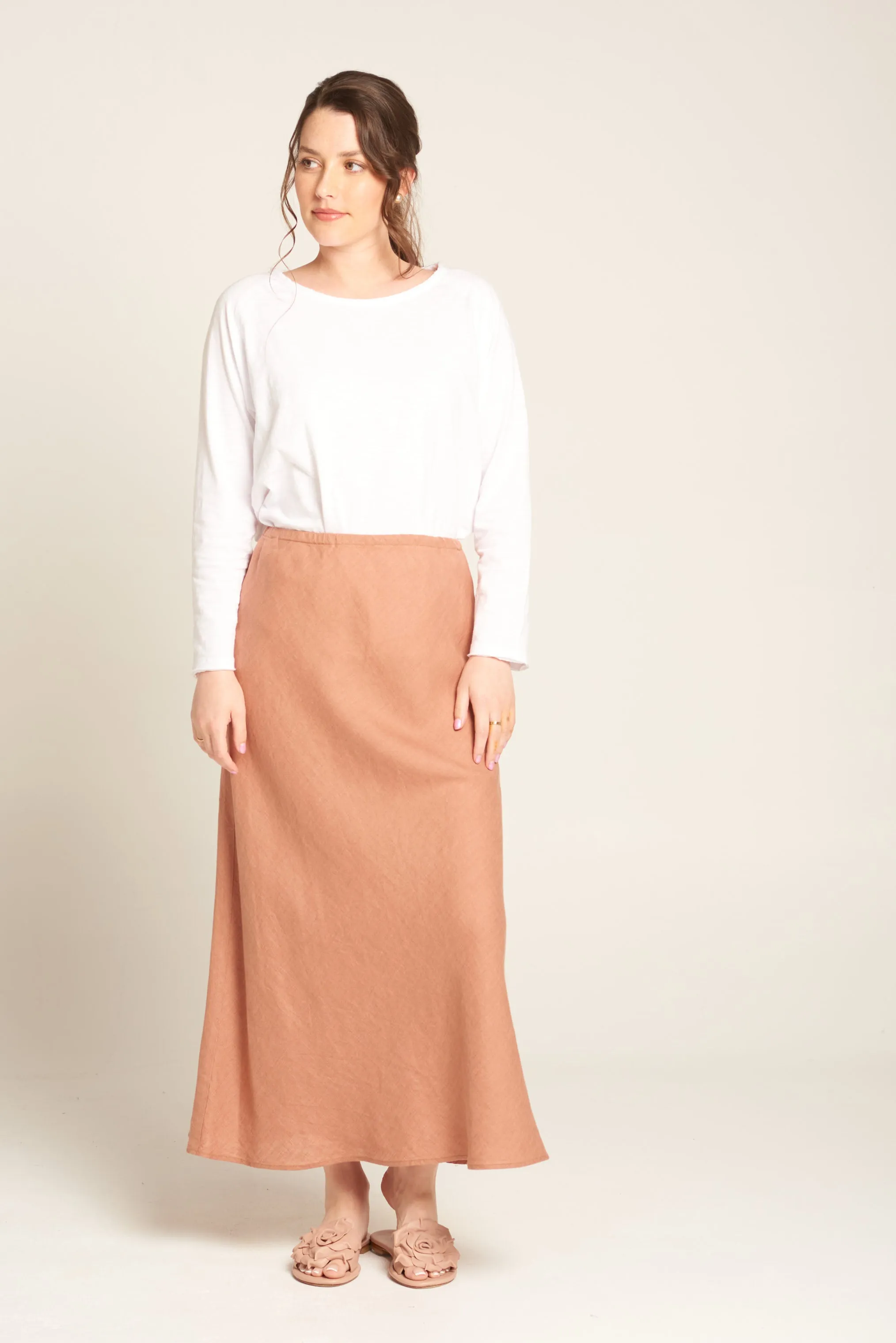 Bias Cut Skirt Brick