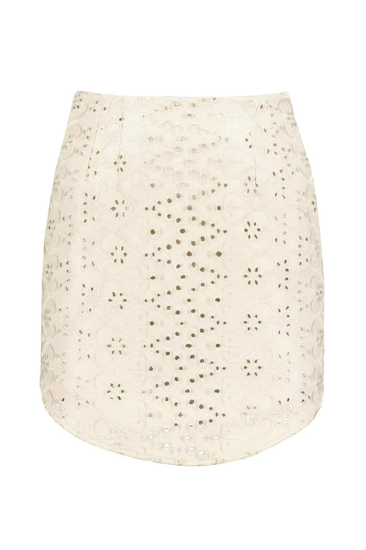 Bishop   Young Eyelet Mini Skirt K1DSKW2439D