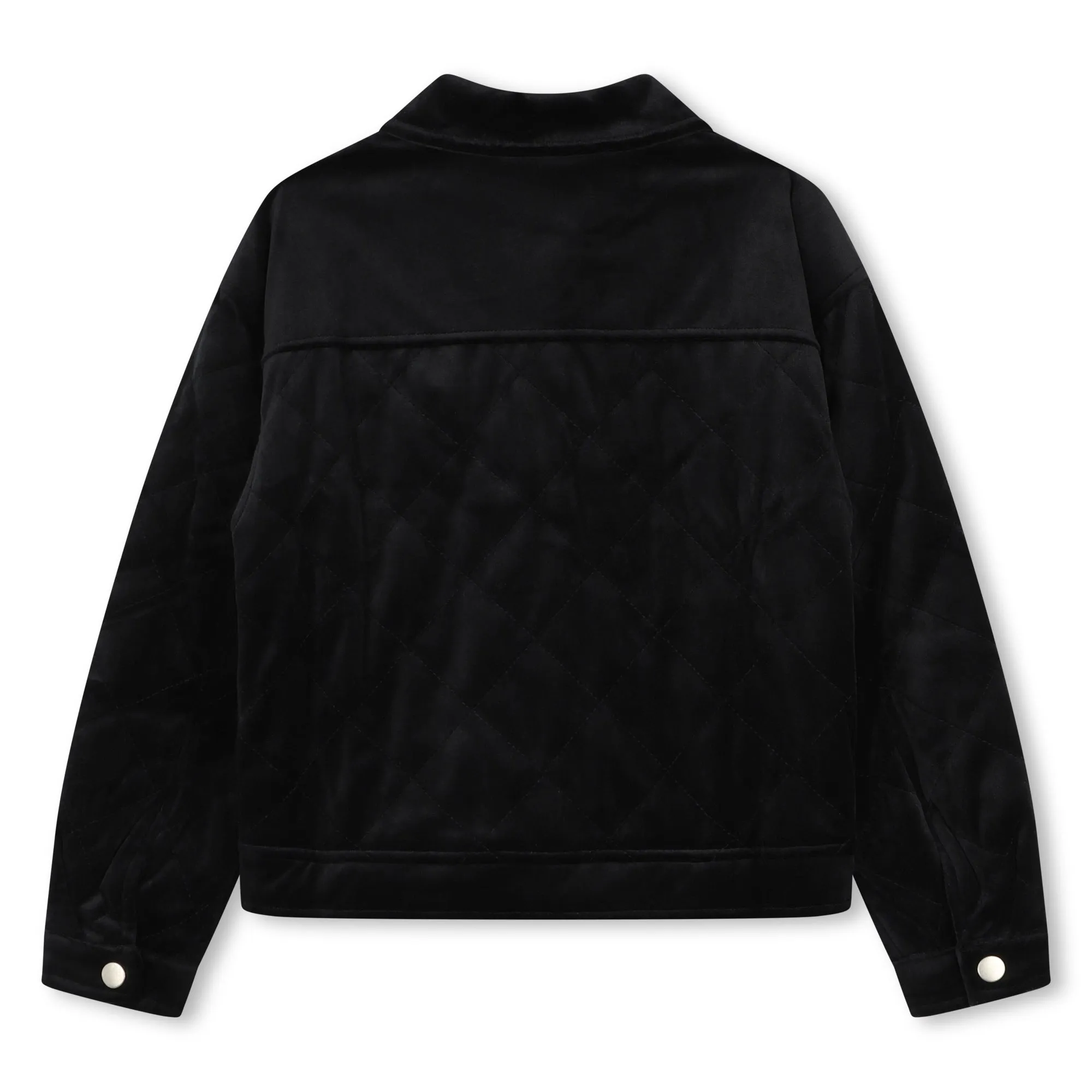 Black Quilted Velvet Jacket