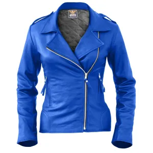 Blue Brando Genuine Leather Jacket