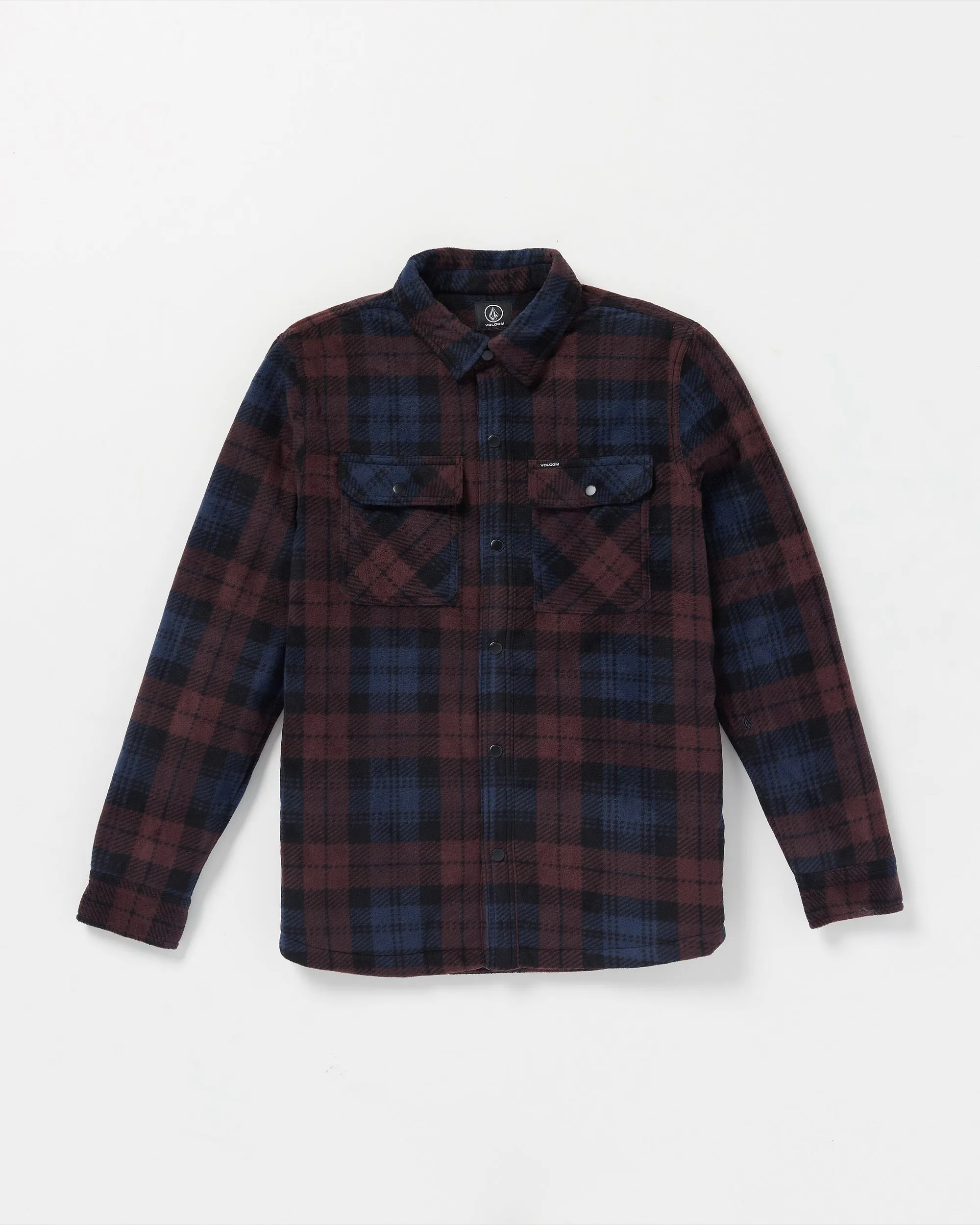 Bowered Fleece Long Sleeve Shirt - Merlot