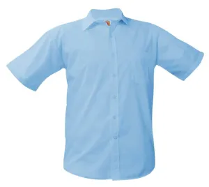 Boys Short Sleeve Dress Shirt - Charter - Blue