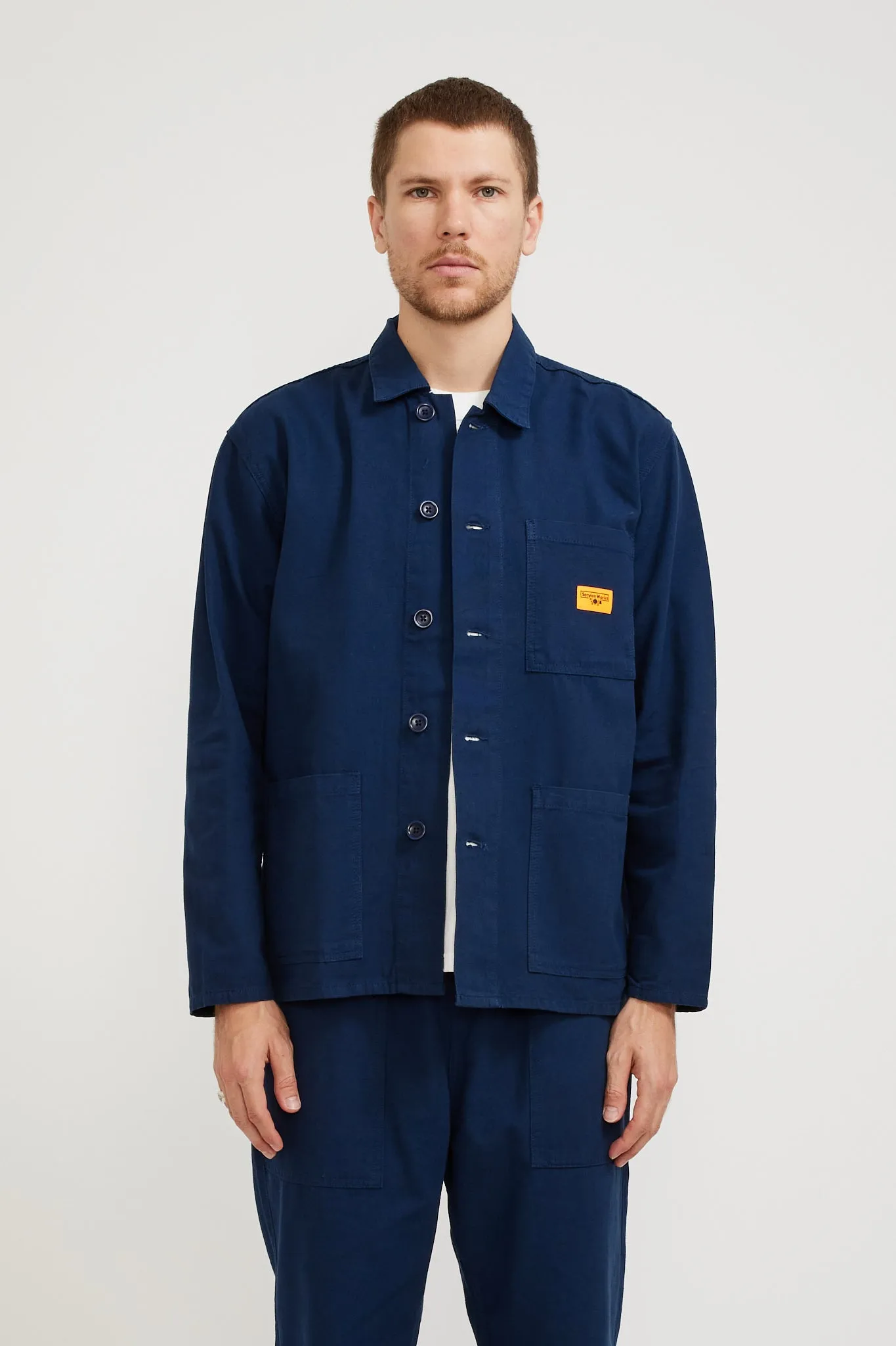 Canvas Coverall Jacket Navy