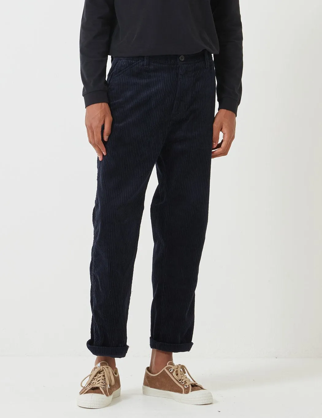 Carhartt-WIP Menson Pant (Corduroy) - Dark Navy Blue