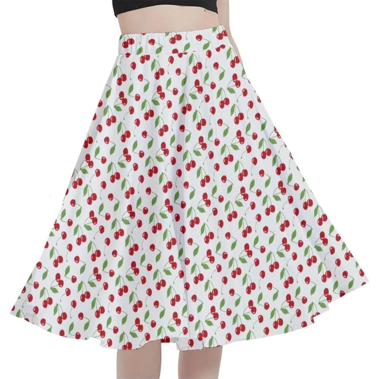 Cherry Bombshell Full Circle Skirt