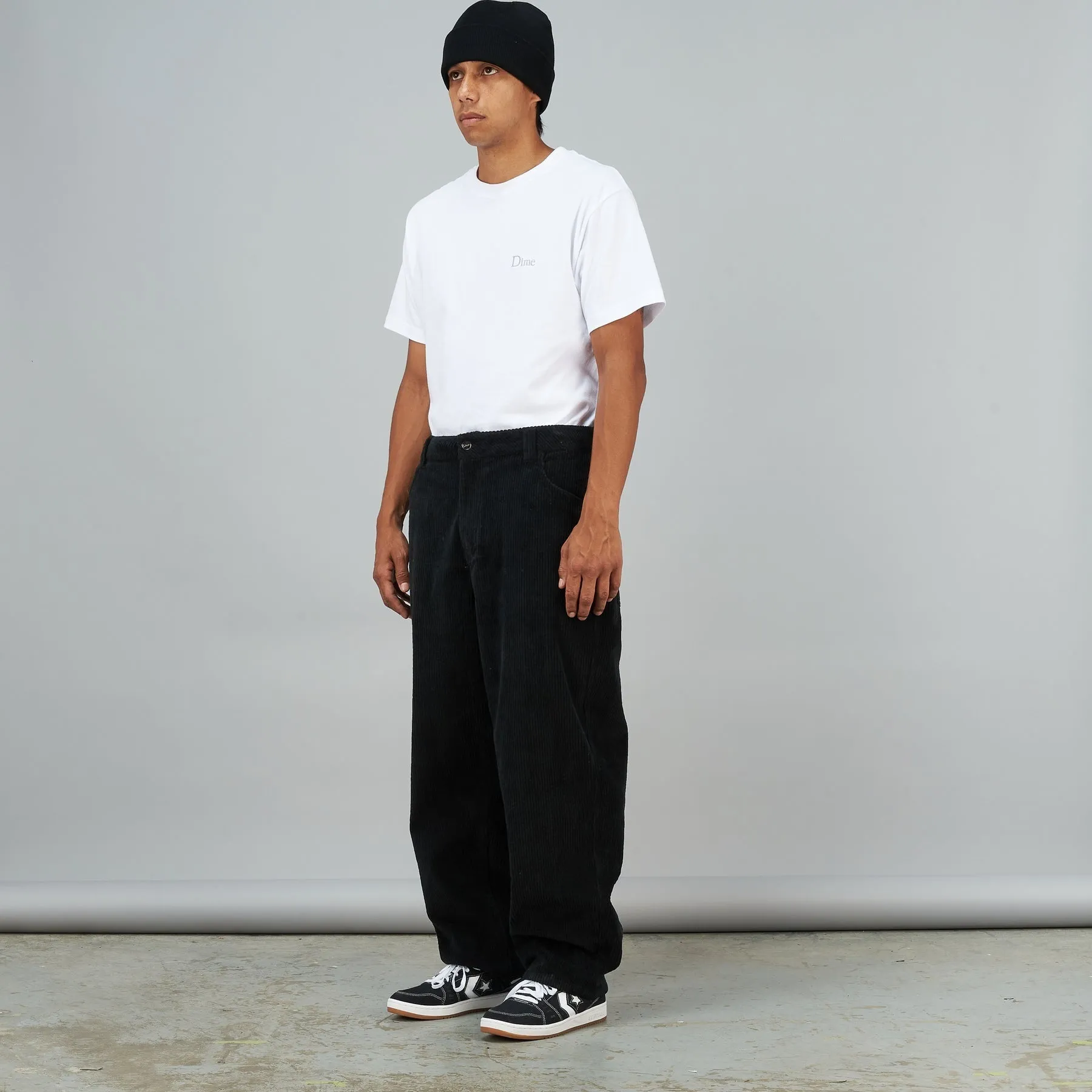 Classic Baggy Corduroy Pants - Black