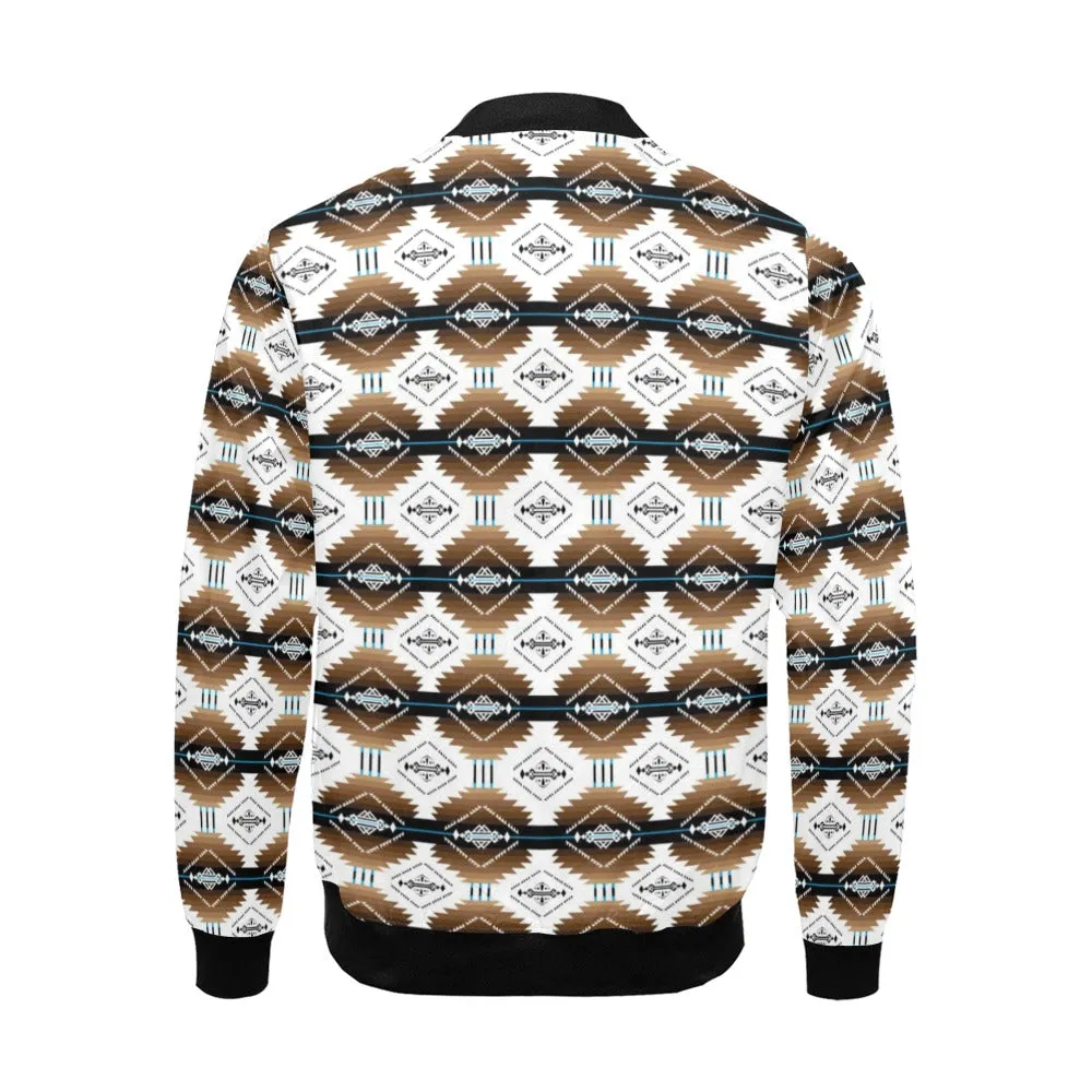 Cofitichequi White Bomber Jacket for Men