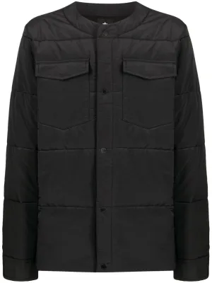 Collarless Padded Jacket