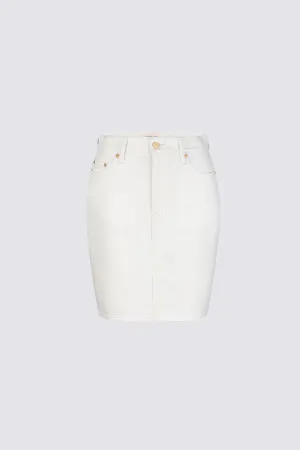 Cronulla Denim Skirt Natural White