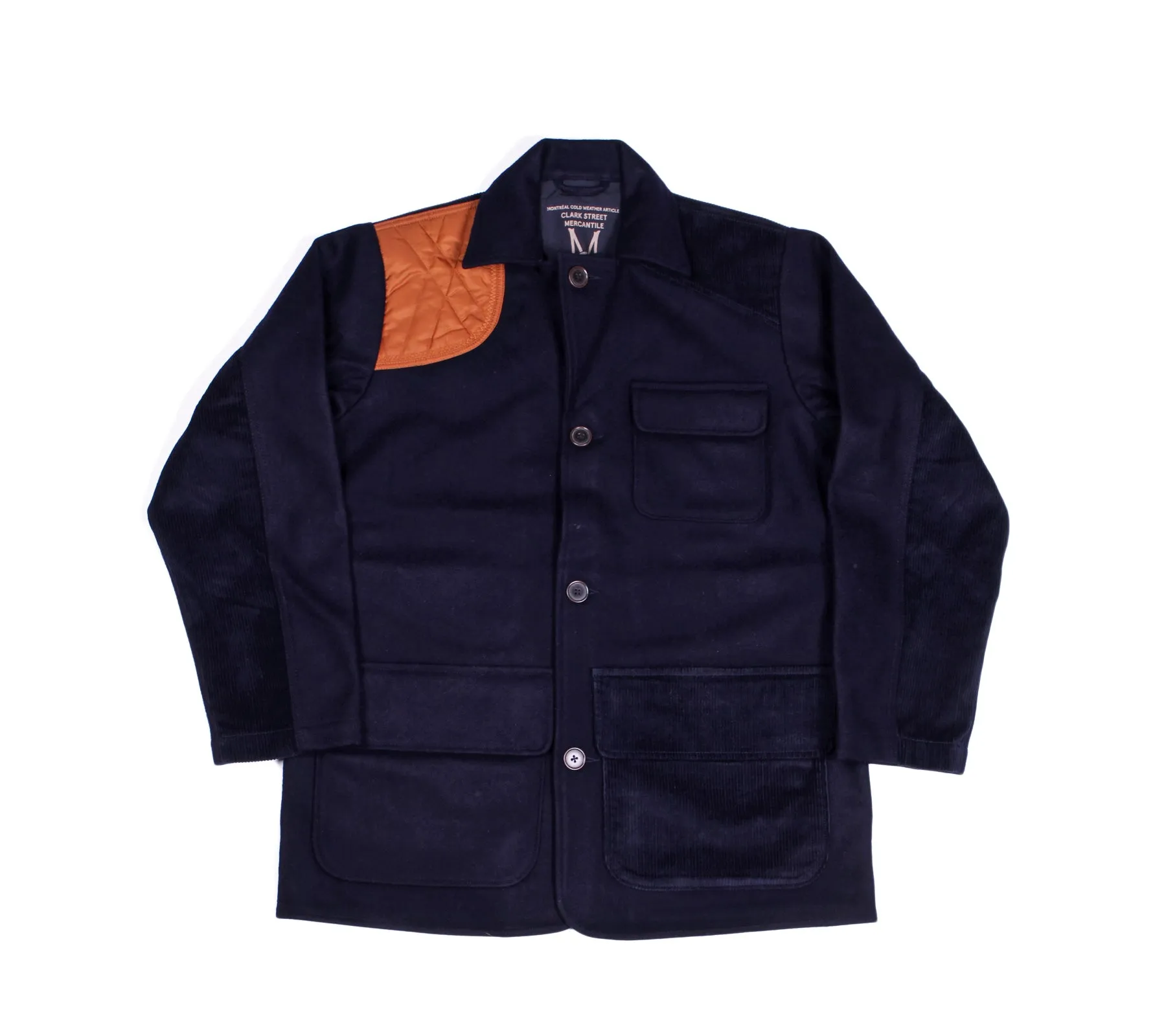 CSM x UW Goodwill Jacket | Navy Melton Wool