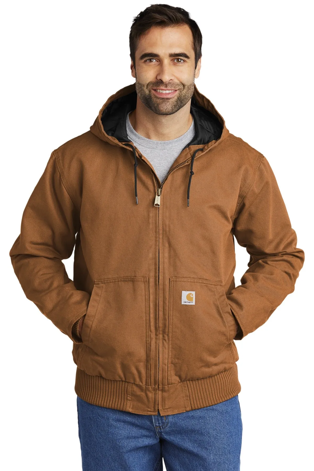 Custom Embroidered - Carhartt® Washed Duck Active Jac. CT104050