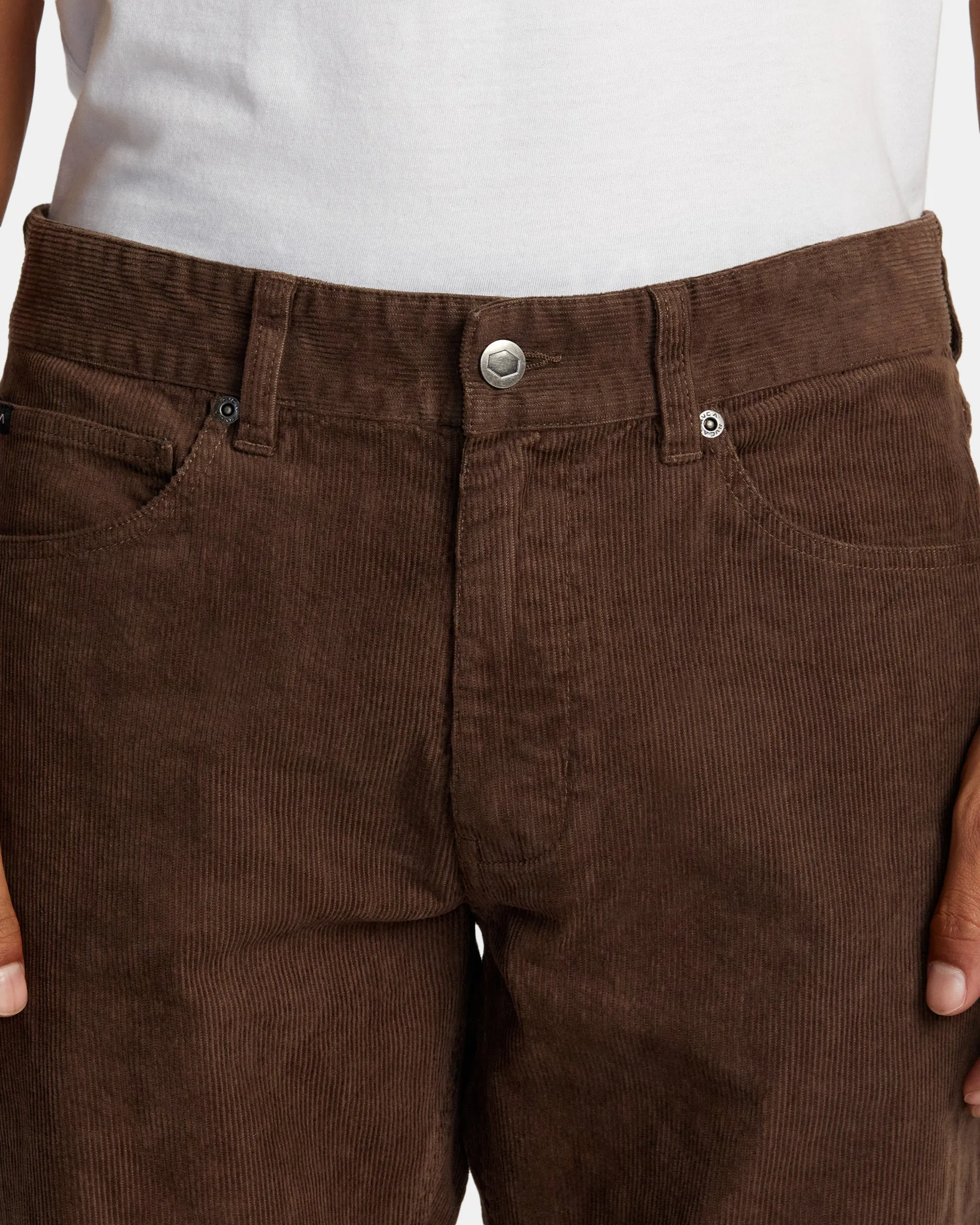 Daggers Pigment Corduroy Pants - Chocolate