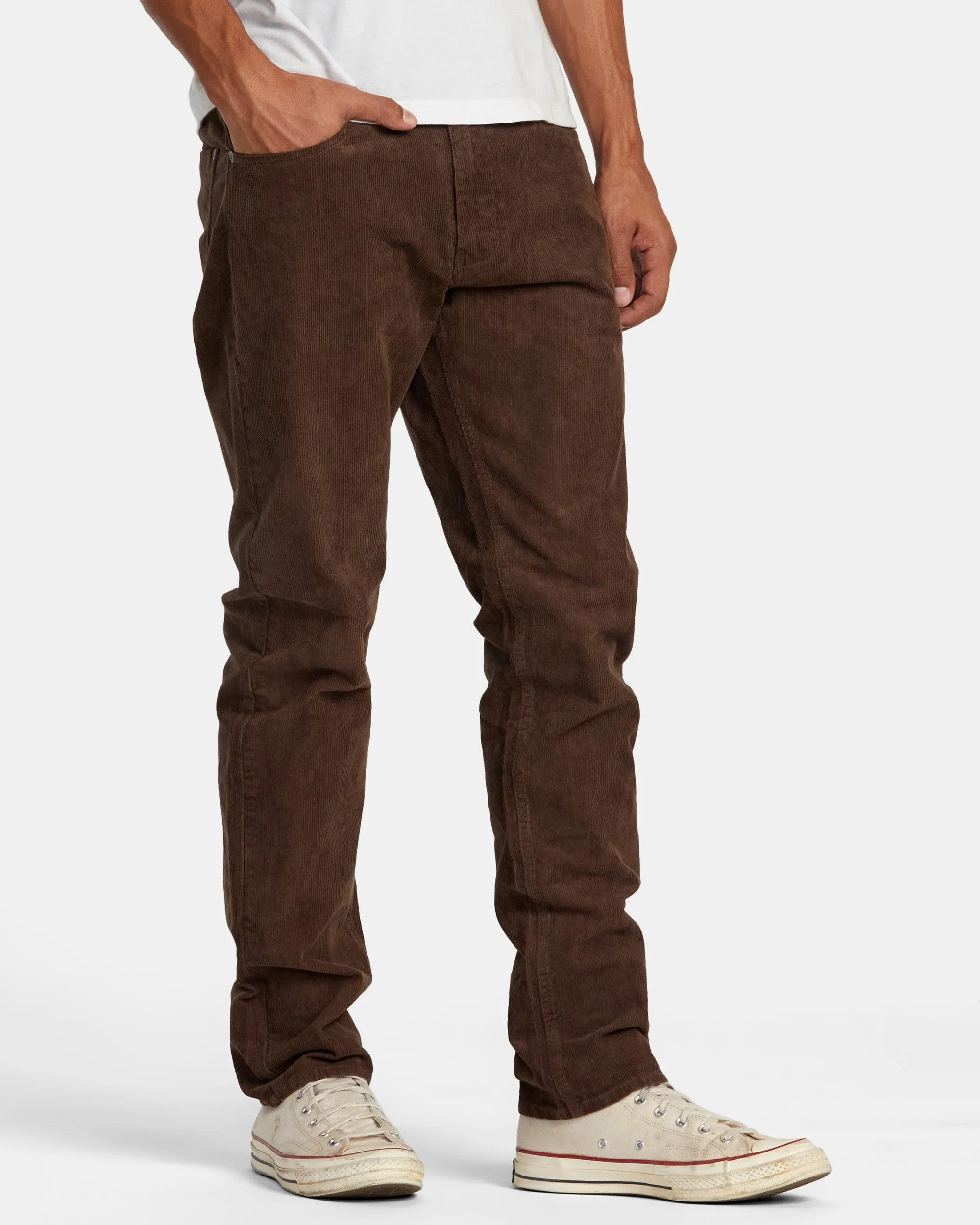 Daggers Pigment Corduroy Pants - Chocolate