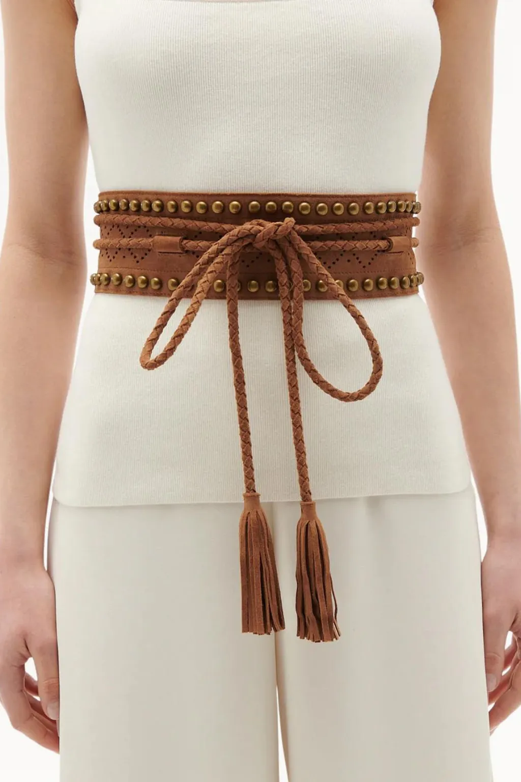 Dahlia Studded Wrap Belt