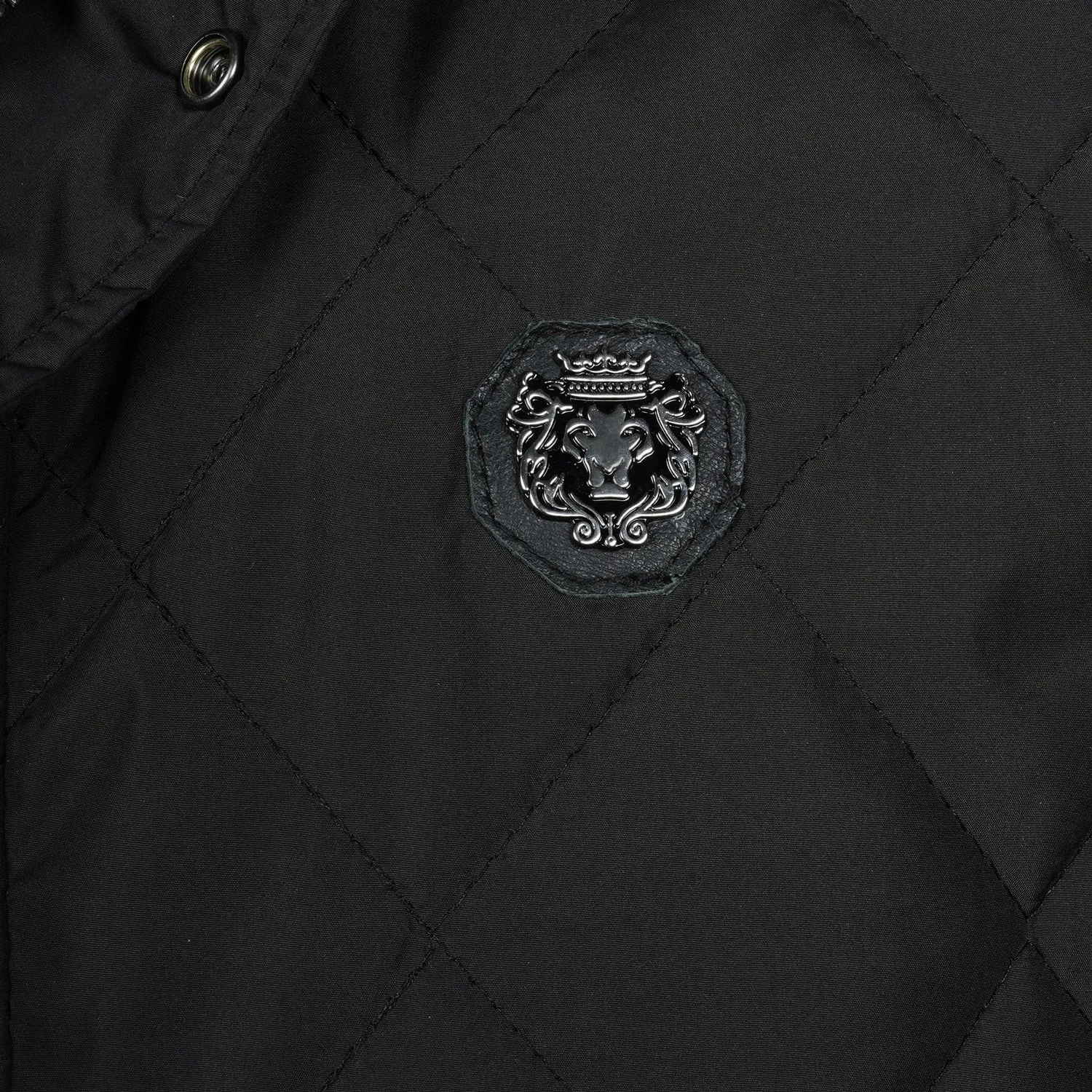 Diamond Stitched Black Puffer Vest