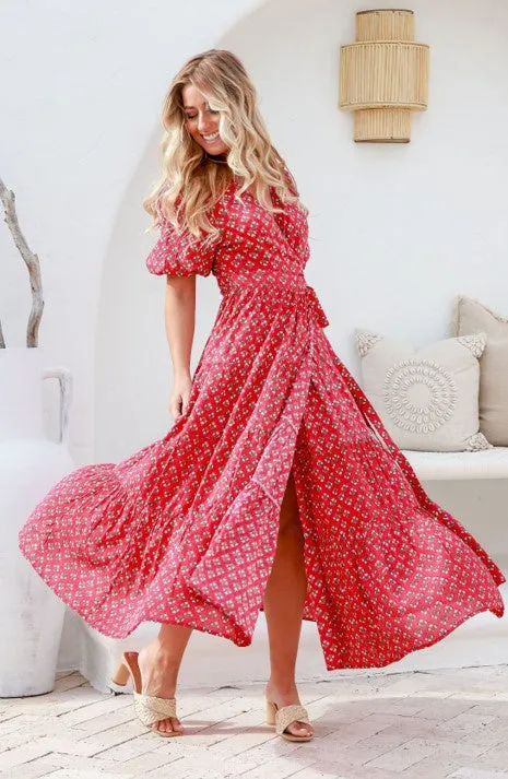 Ditsy Wanderer wrap dress