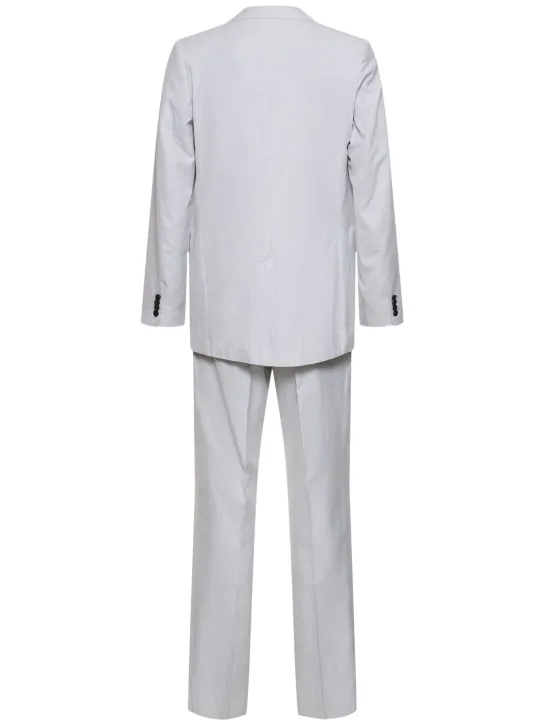 Dries Van Noten   Kraan single breasted cotton suit 