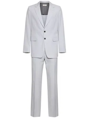 Dries Van Noten   Kraan single breasted cotton suit 