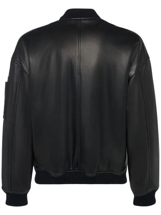 Dsquared2   Cyprus leather bomber jacket 