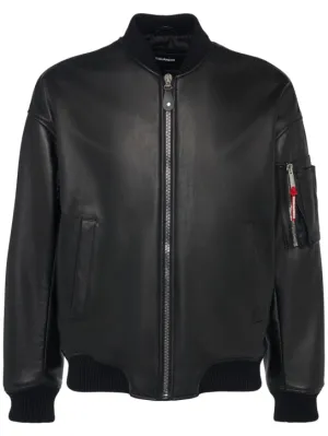 Dsquared2   Cyprus leather bomber jacket 