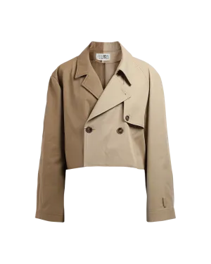 Dual Cropped Trench Coat