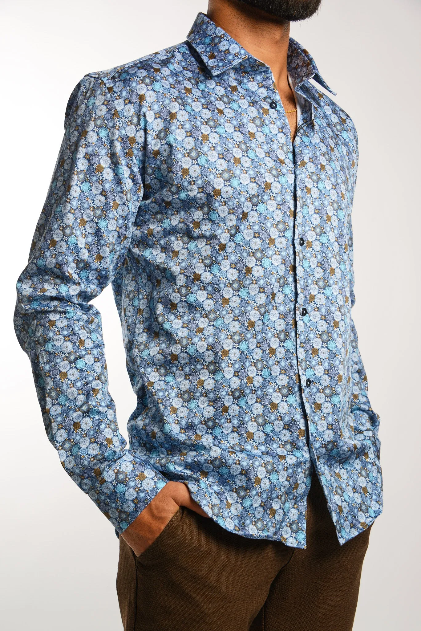 EURO SATEEN LS SPORT SHIRT