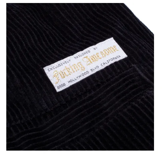 Fucking Awesome Corduroy Lounge Pants Black