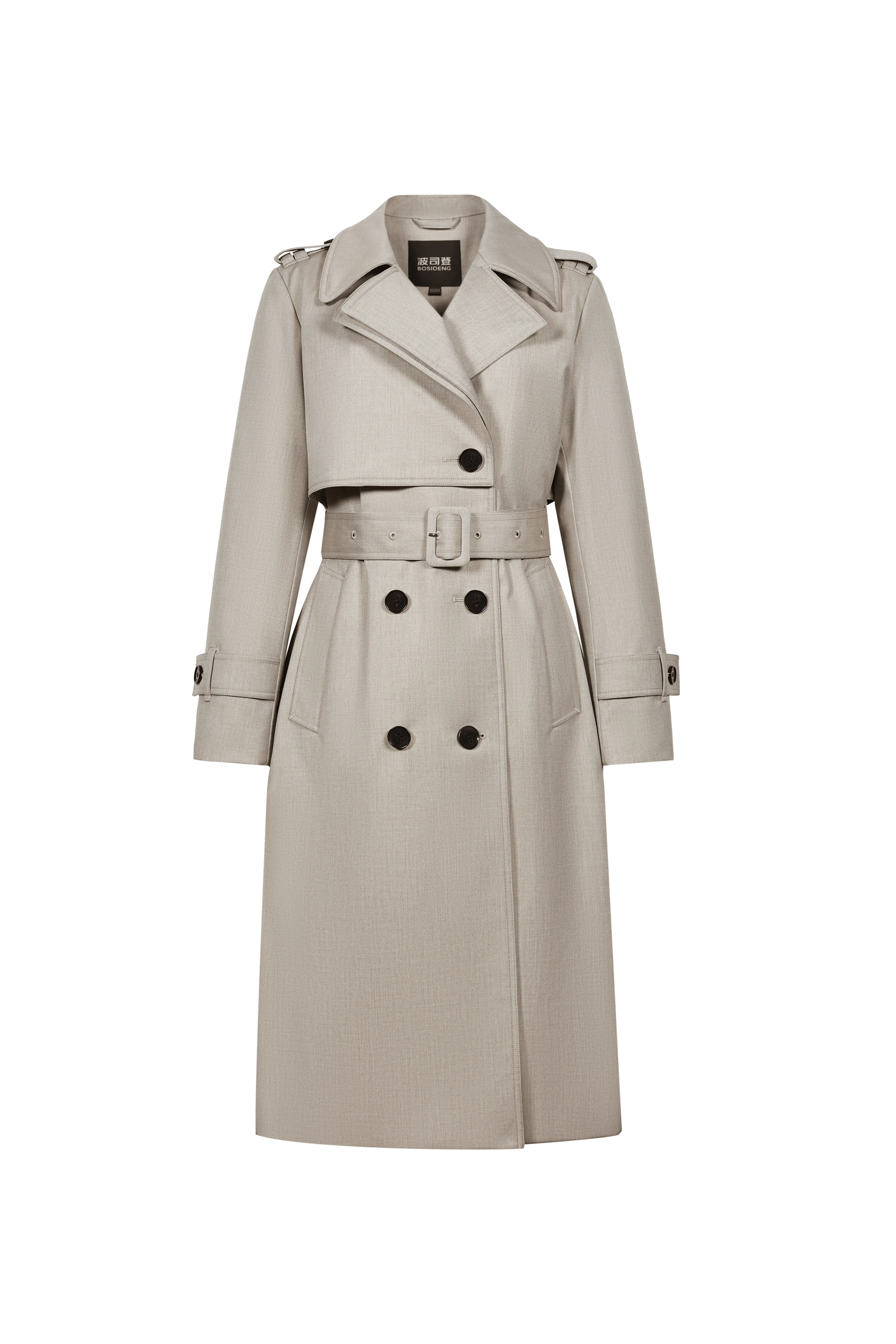 Full Length Detachable Goose Down Trench Coat