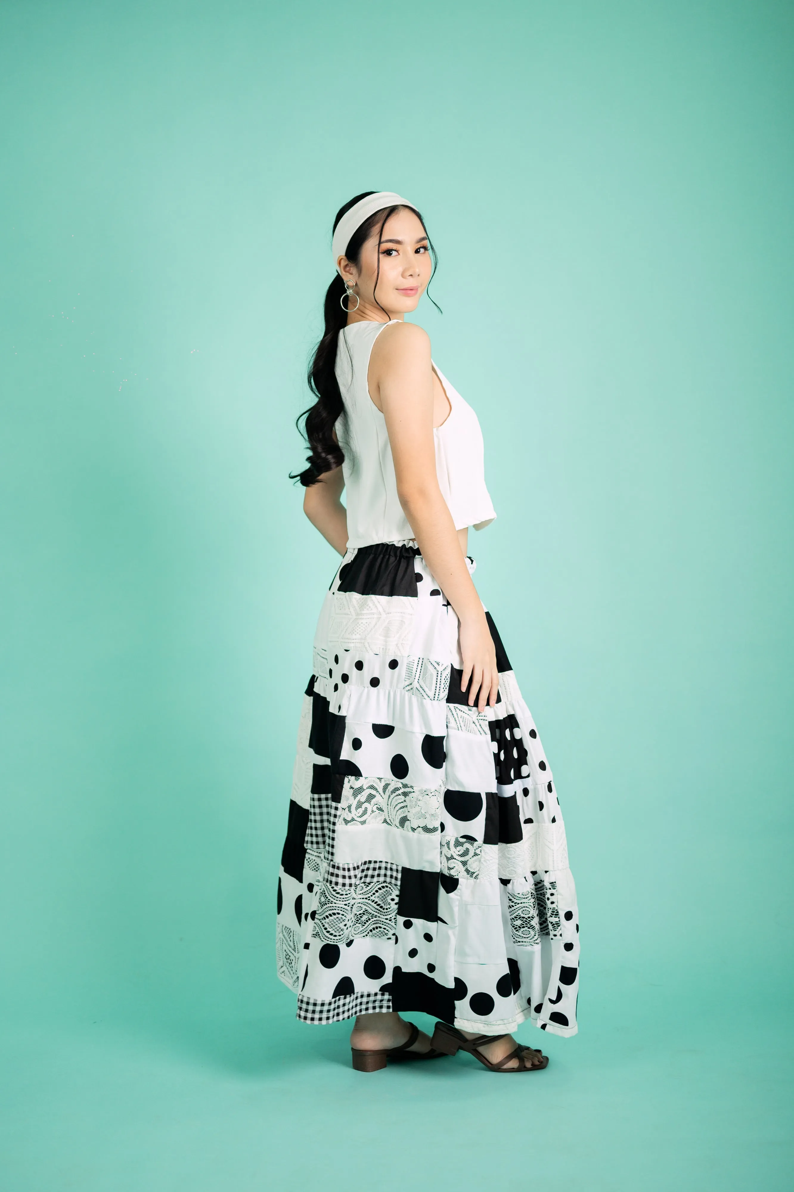 GET SPOTTED SHOP STOCKS Lola Becca x GS: Tiered Skirt