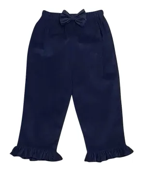 Girl's Navy Corduroy Pants