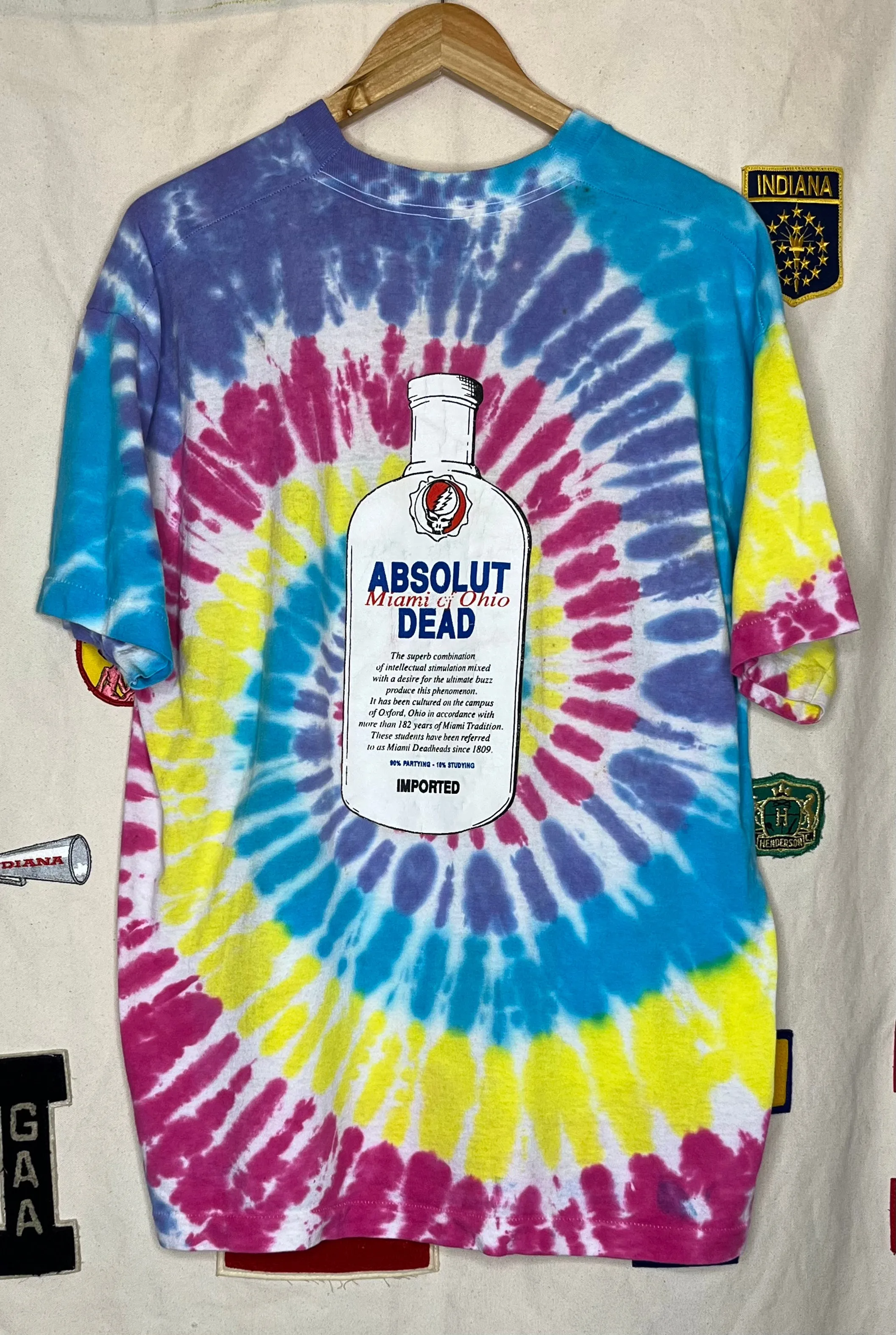 Grateful Dead Absolut Vodka Parody T-Shirt: XL