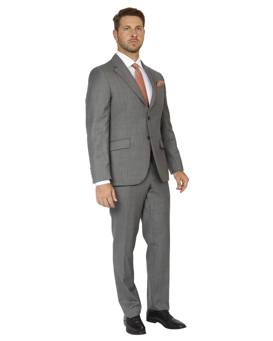 Grey Holland & Sherry Sharkskin Suit