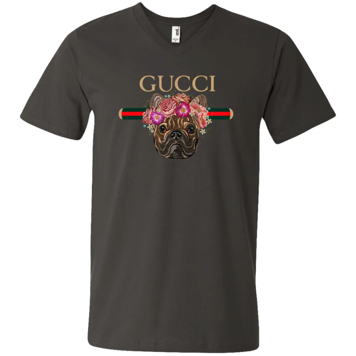 Gucci New Style Bull Dogs T-shirt Men V-Neck T-Shirt