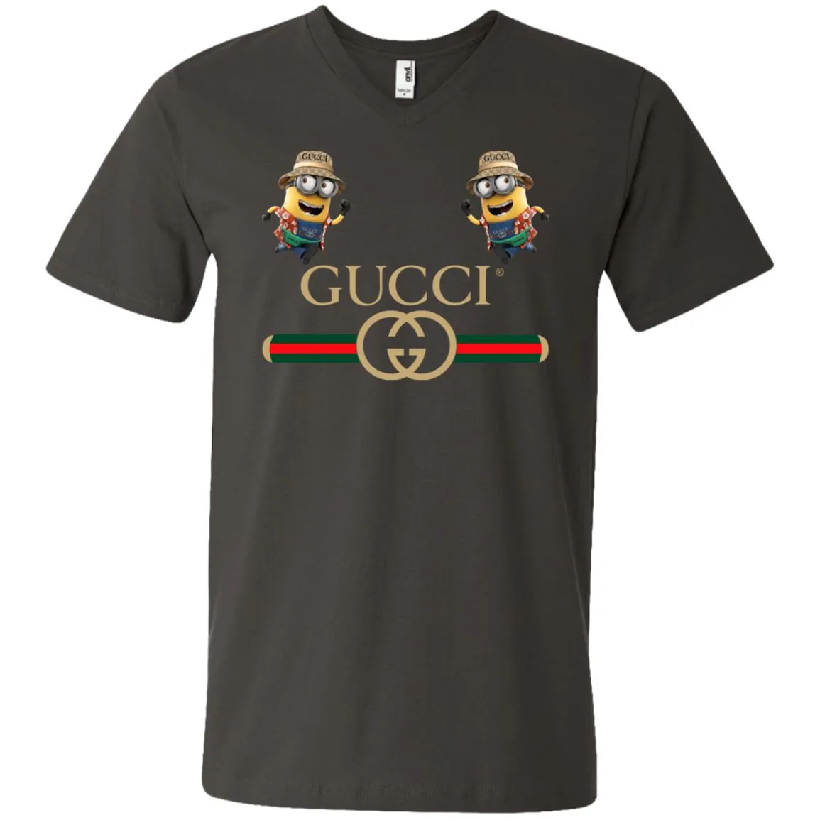 Gucci T-shirt Minion Funny Film T-shirt Men V-Neck T-Shirt