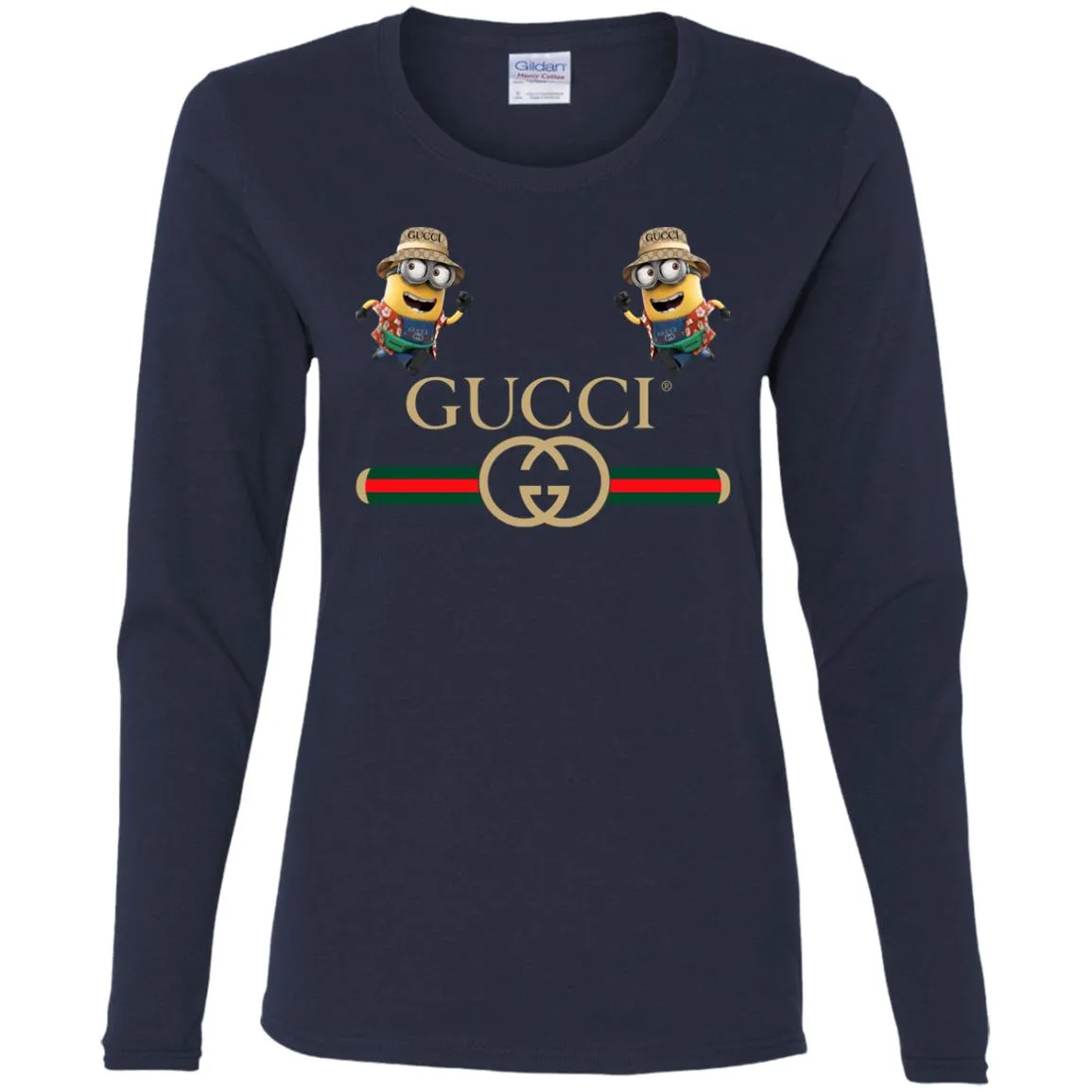 Gucci T-shirt Minion Funny Film T-shirt Women Long Sleeve Shirt