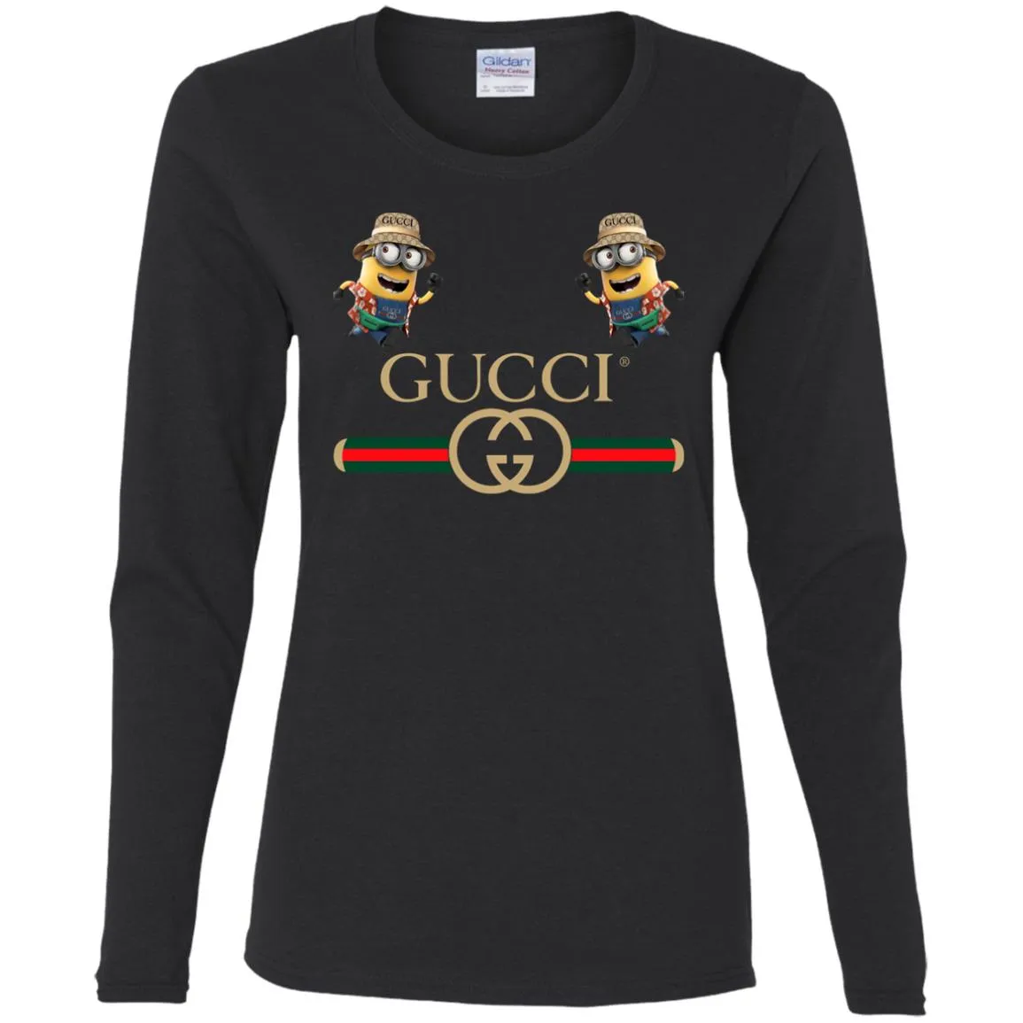 Gucci T-shirt Minion Funny Film T-shirt Women Long Sleeve Shirt